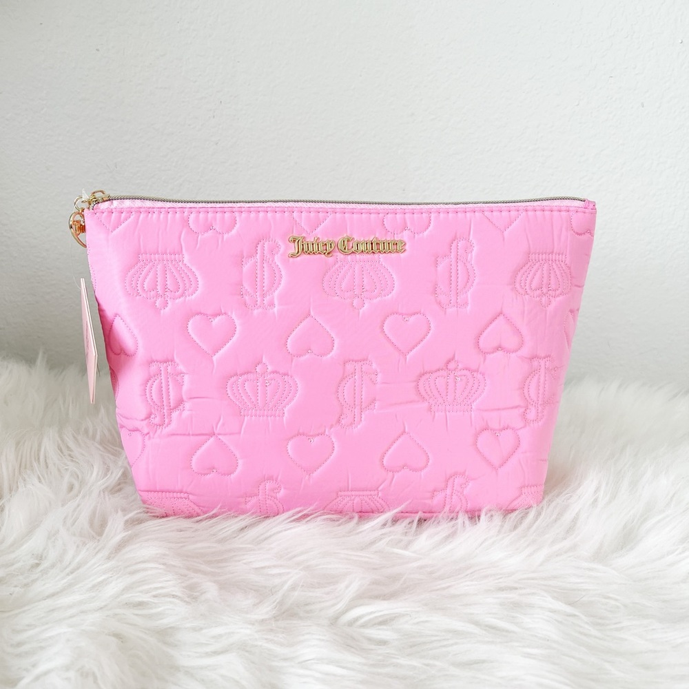 NWT Juicy Couture Pink Travel Cosmetic Bag